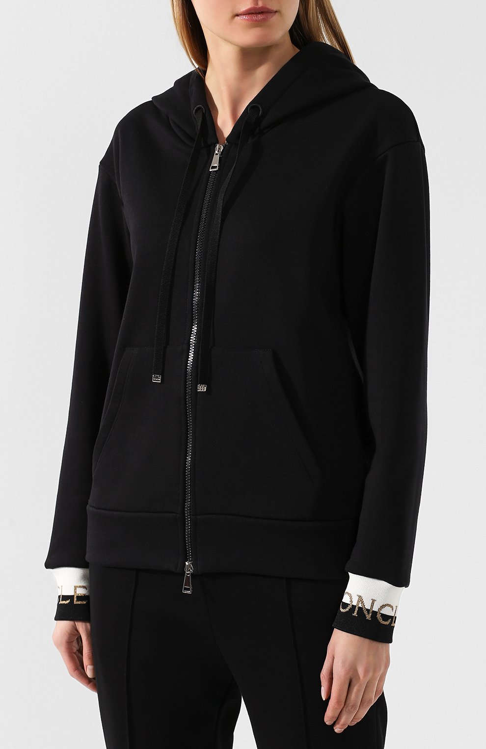 Хлопковый кардиган MONCLER черного цвета по цене 41800 руб., арт. E1-093-84594-00-V8000, фото 3 Хлопковый кардиган MONCLER, арт. E1-093-84594-00-V8000, фото 3
