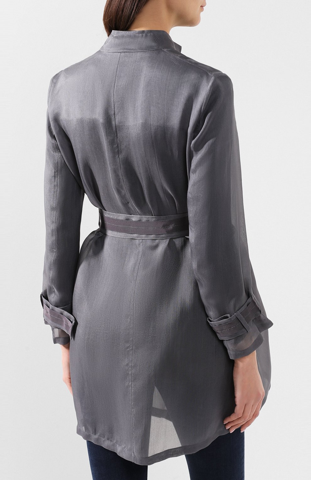 Шелковый плащ GIORGIO ARMANI, арт. 0SH0L04J/T01QA, фото 4
