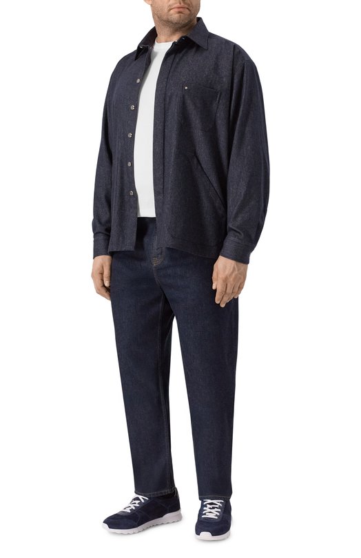 Кашемировая рубашка Stefano Ricci SP007914/C0002T Синий  SP007914/C0002T Фото 2