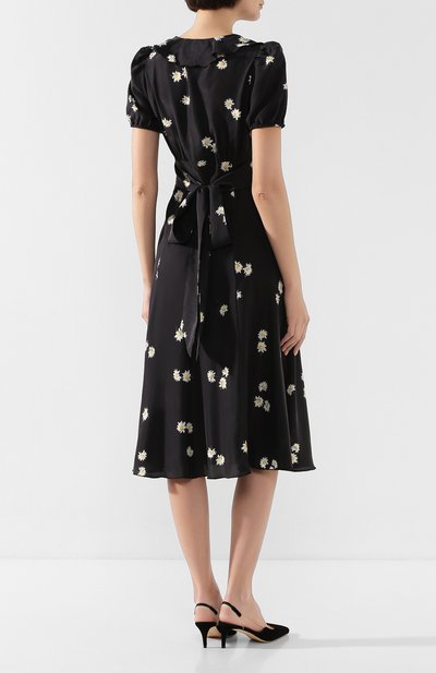 Шелковое платье MARC JACOBS (THE) черного цвета по цене 47650 руб., арт. V5000030, фото 4 Шелковое платье MARC JACOBS (THE), арт. V5000030, фото 4