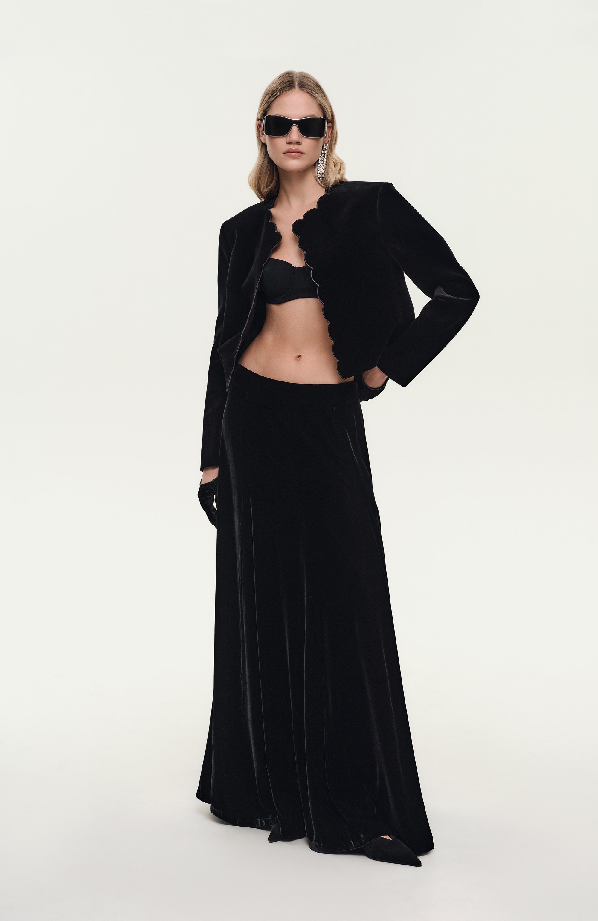 Бархатный жакет CHLOÉ, арт. CHC25SVE01017, фото 7