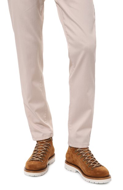 Замшевые ботинки BRUNELLO CUCINELLI светло-коричневого цвета по цене 138000 руб., арт. MZUPEFS890, фото 3 Замшевые ботинки BRUNELLO CUCINELLI, арт. MZUPEFS890, фото 3