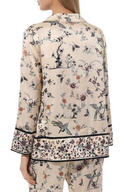 Шелковая пижама MORPHO&LUNA кремового цвета по цене 115500 руб., арт. S33P29MI/PH0EBE, фото 4 Шелковая пижама MORPHO&LUNA, арт. S33P29MI/PH0EBE, фото 4