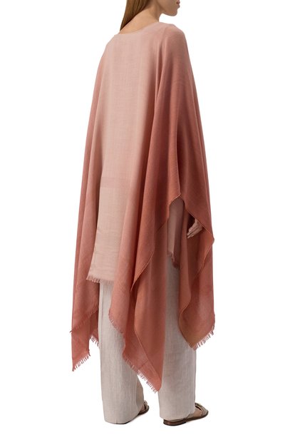 Накидка из шерсти и кашемира AGNONA розового цвета по цене 215000 руб., арт. AM0903/H1070, фото 4 Накидка из шерсти и кашемира AGNONA, арт. AM0903/H1070, фото 4