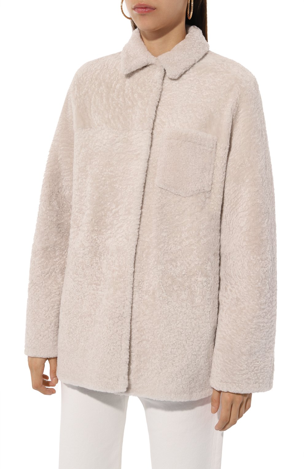 Двусто�ронняя шуба из овчины MANZONI24, арт. 24M1377-S23NY/, фото 3