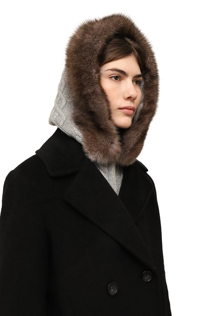 Капюшон с отделкой из меха соболя VICTORIA KUSENKOVA, арт. 199103481541, фото 2