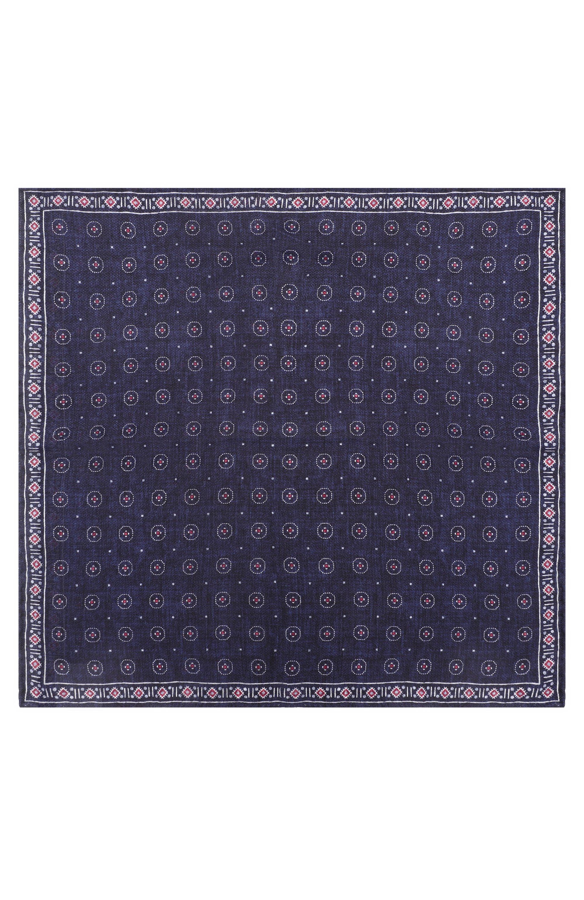 Шелковый платок BRUNELLO CUCINELLI темно-синего цвета по цене 29050 руб., арт. MX8670091, фото 3 Шелковый платок BRUNELLO CUCINELLI, арт. MX8670091, фото 3