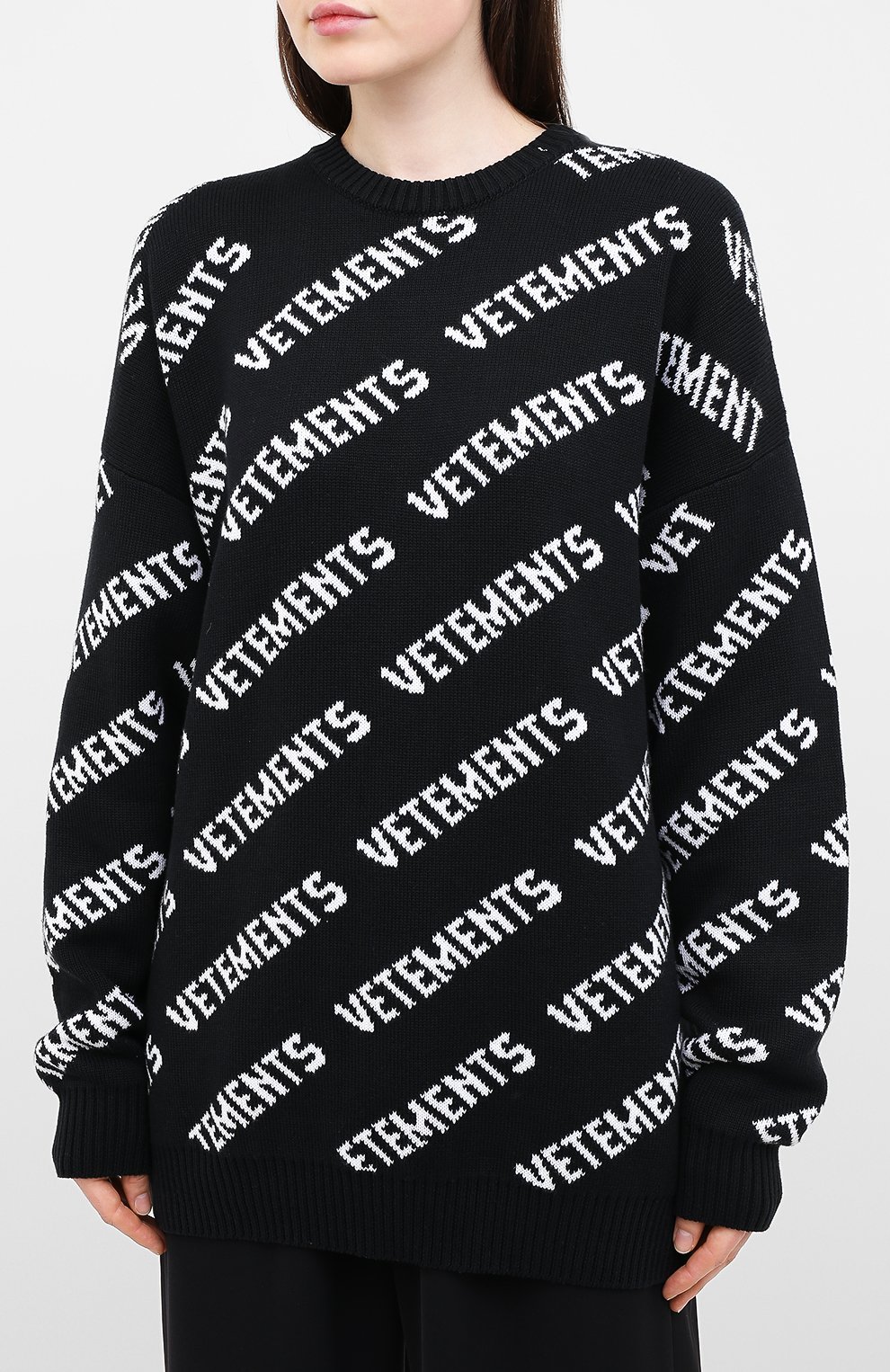 Свитер из хлопка и кашемира VETEMENTS, арт. UAH21KN047 1050/W, фото 3