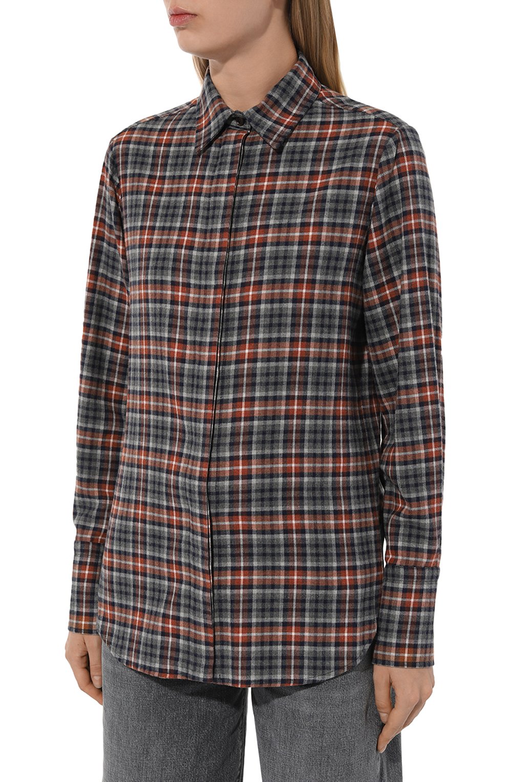 Хлопковая рубашка KITON, арт. D54410H07867, фото 3