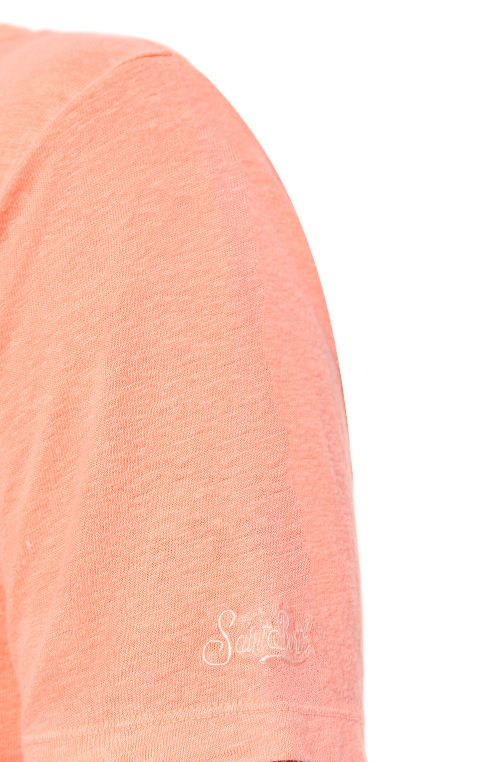 Льняная футболка MC2 SAINT BARTH оранжевого цвета по цене 9520 руб., арт. STBM/ECSTASEA/00006D, фото 5 Льняная футболка MC2 SAINT BARTH, арт. STBM/ECSTASEA/00006D, фото 5