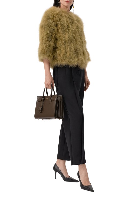 Сумка Sac de Jour baby Saint Laurent 421863/02G9W Коричневый  421863/02G9W Фото 7