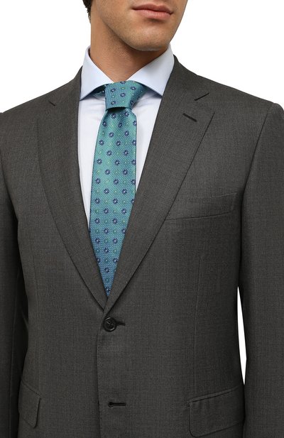 Шелковый галстук BROUBACK зеленого цвета по цене 5995 руб., арт. TIE 8CM/FW22, фото 2 Шелковый галстук BROUBACK, арт. TIE 8CM/FW22, фото 2