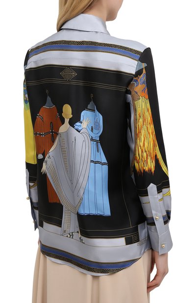 Шелковая рубашка LANVIN, арт. RW-T0652I-4848-P21, фото 4