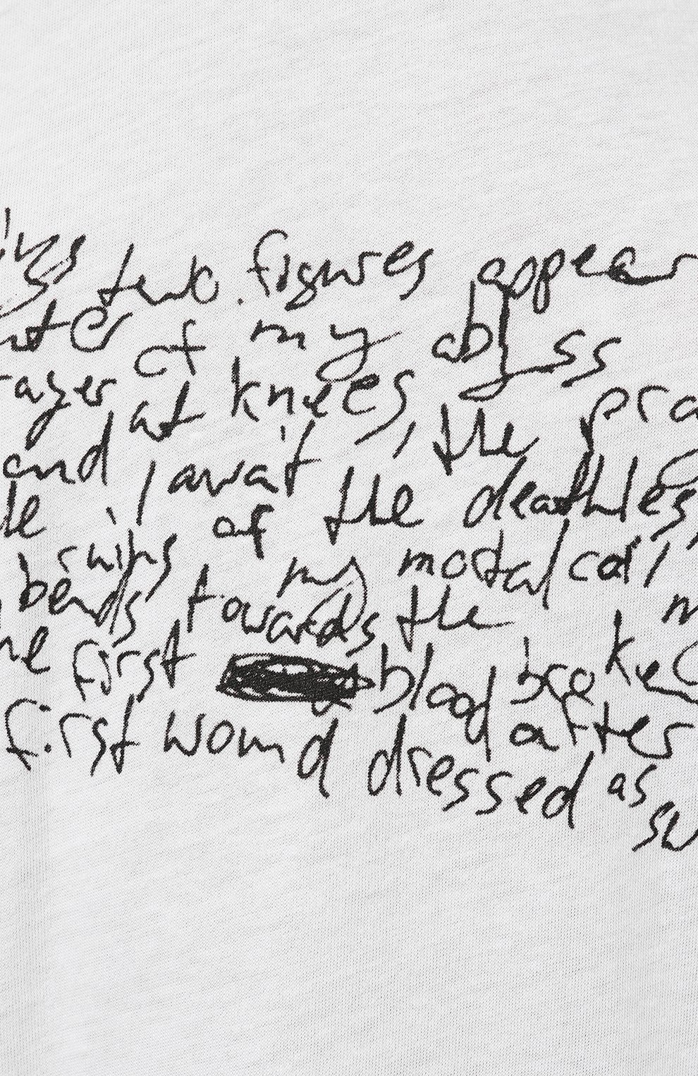 Хлопковая футболка ANN DEMEULEMEESTER, арт. 2402-W-JTS02-34-FA206-001, фото 5