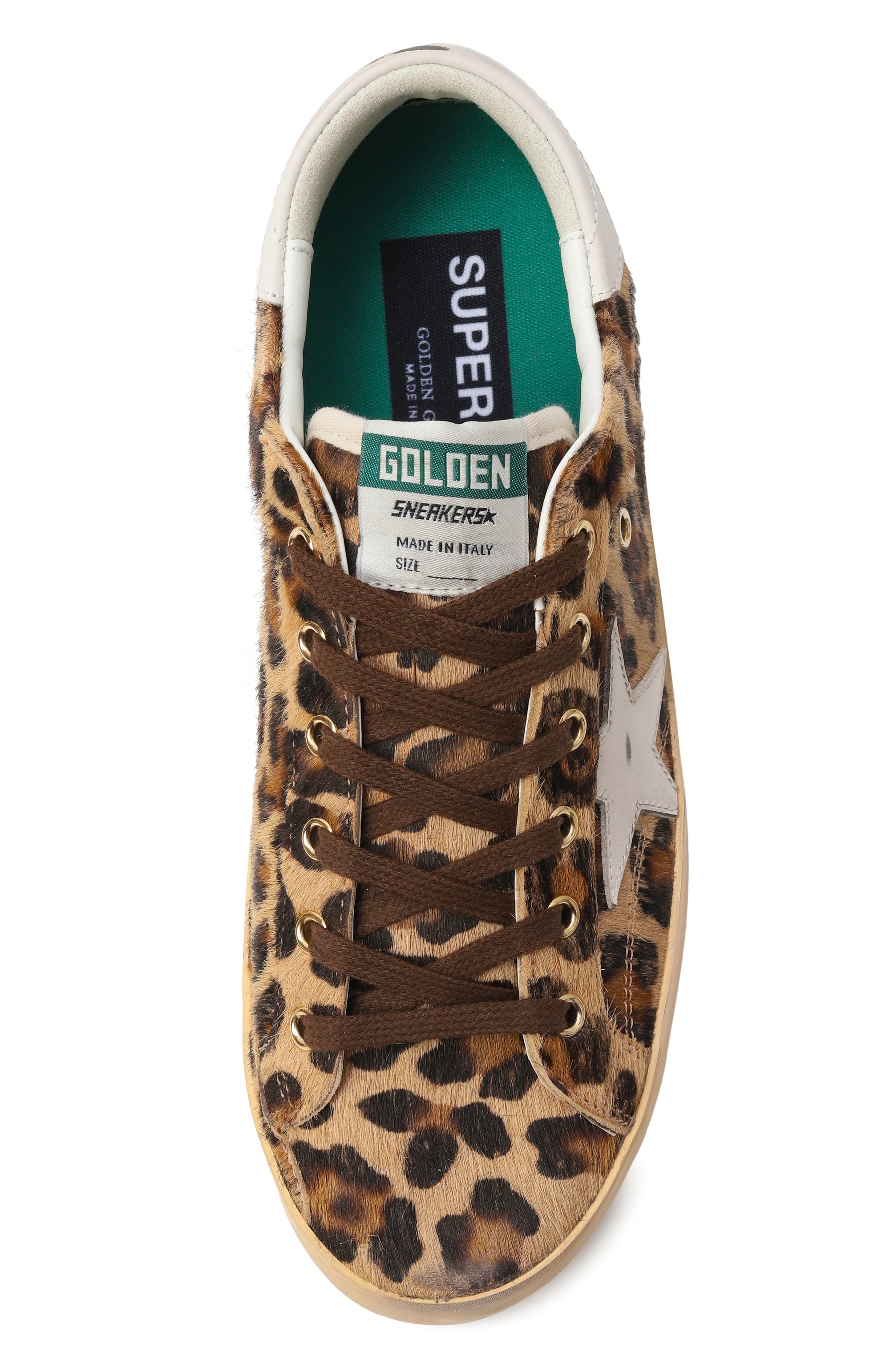 Кожаные кеды super-star GOLDEN GOOSE DELUXE BRAND, арт. GWF00101.F006579, фото 6