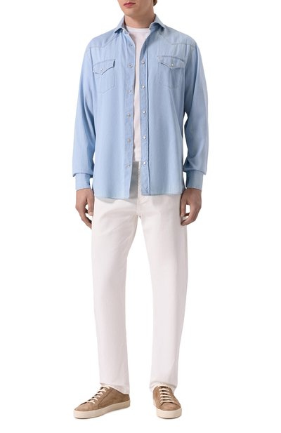 Джинсовая рубашка BRUNELLO CUCINELLI, арт. MR6834008, фото 2