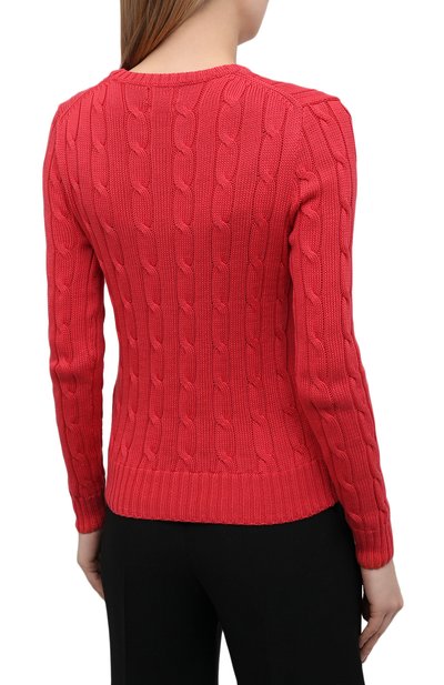 Хлопковый пуловер POLO RALPH LAUREN красного цвета по цене 19650 руб., арт. 211580009, фото 4 Хлопковый пуловер POLO RALPH LAUREN, арт. 211580009, фото 4
