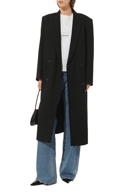 Хлопковая футболка SAINT LAURENT, арт. 460876/YB2DQ9000, фото 2