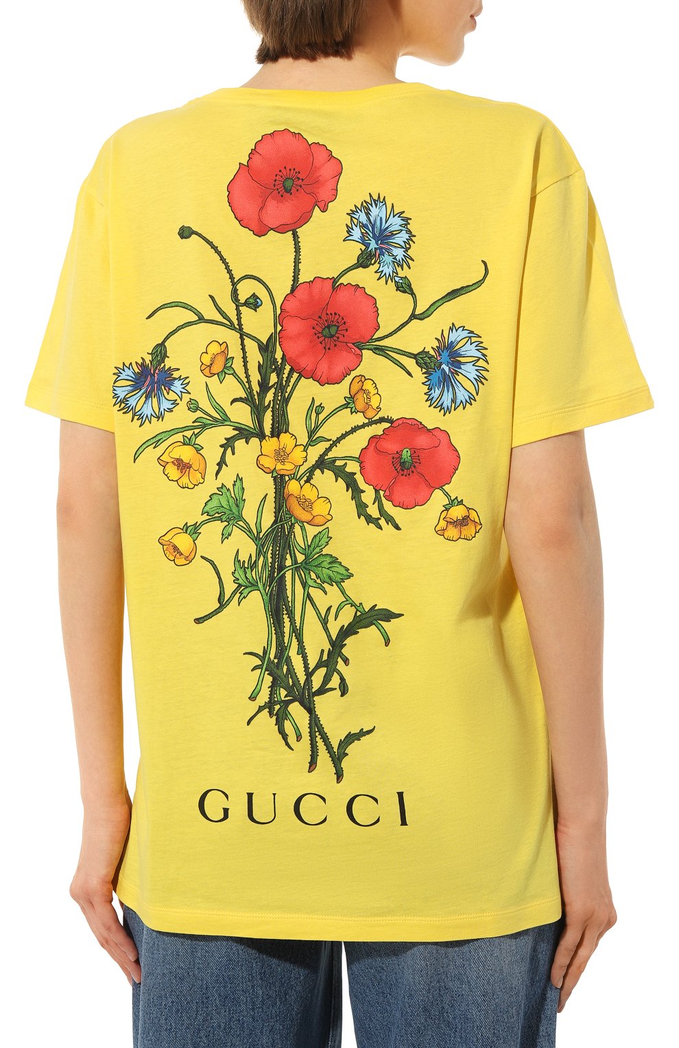 Хлопковая футболка GUCCI, арт. 492347 XJALD, фото 4