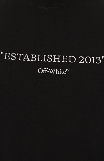 Хлопковая футболка OFF-WHITE, арт. 0MAA120C99JER009, фото 5