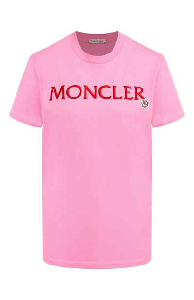 Женская хлопковая футболка MONCLER, арт. 8C00009/829HP