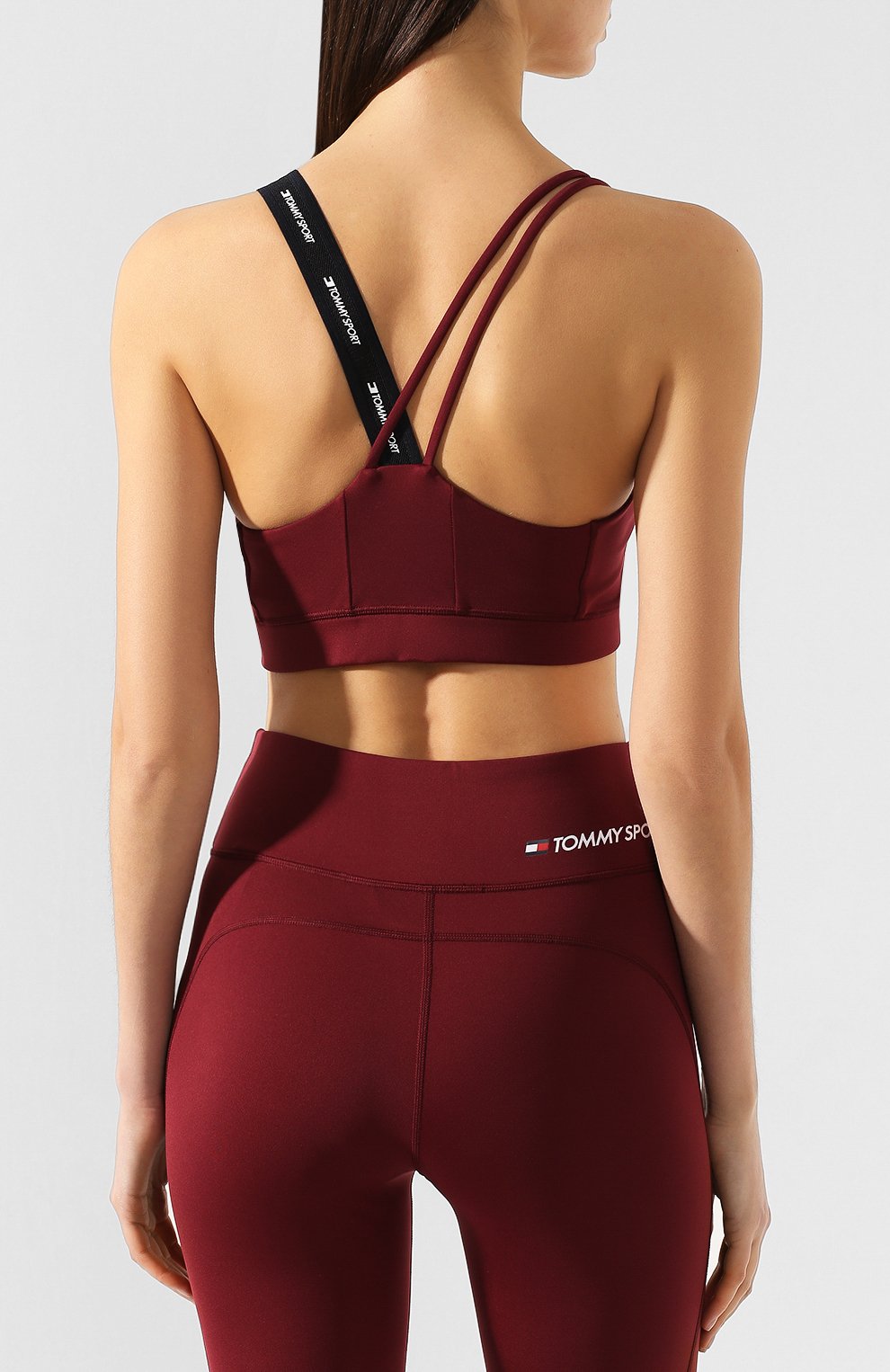 Топ TOMMY HILFIGER бордового цвета по цене 4490 руб., арт. S10S100480, фото 4 Топ TOMMY HILFIGER, арт. S10S100480, фото 4
