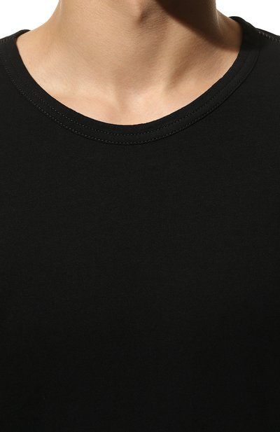 Хлопковая футболка ISAAC SELLAM черного цвета по цене 13900 руб., арт. MISTER T-JERSEY, фото 5 Хлопковая футболка ISAAC SELLAM, арт. MISTER T-JERSEY, фото 5