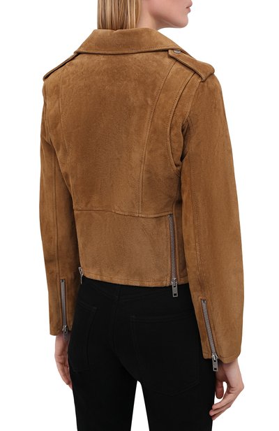Замшевая куртка CELINE светло-коричневого цвета по цене 475500 руб., арт. 2E134657E, фото 5 Замшевая куртка CELINE, арт. 2E134657E, фото 5