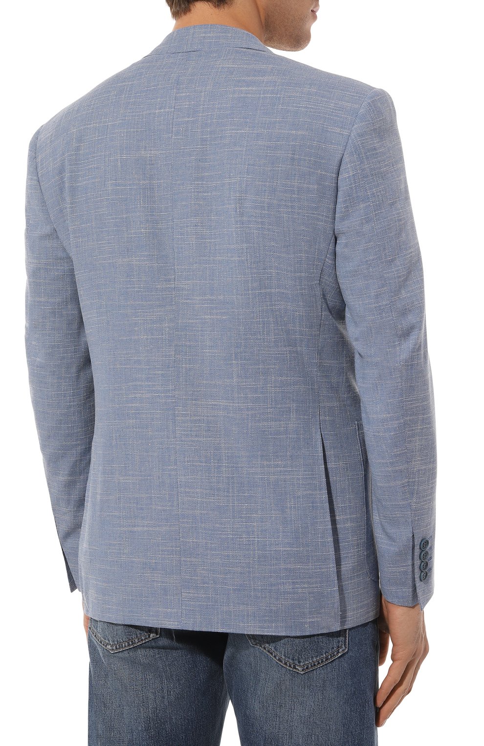 Пиджак из шерсти и хлопка CANALI, арт. 11288/FC04499, фото 4