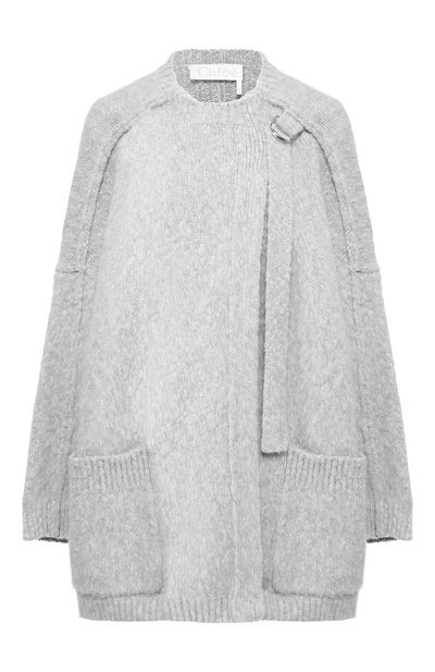 Женский кардиган из смеси шерсти и кашемира с запахом CHLOÉ, арт. CHC18AMM06670