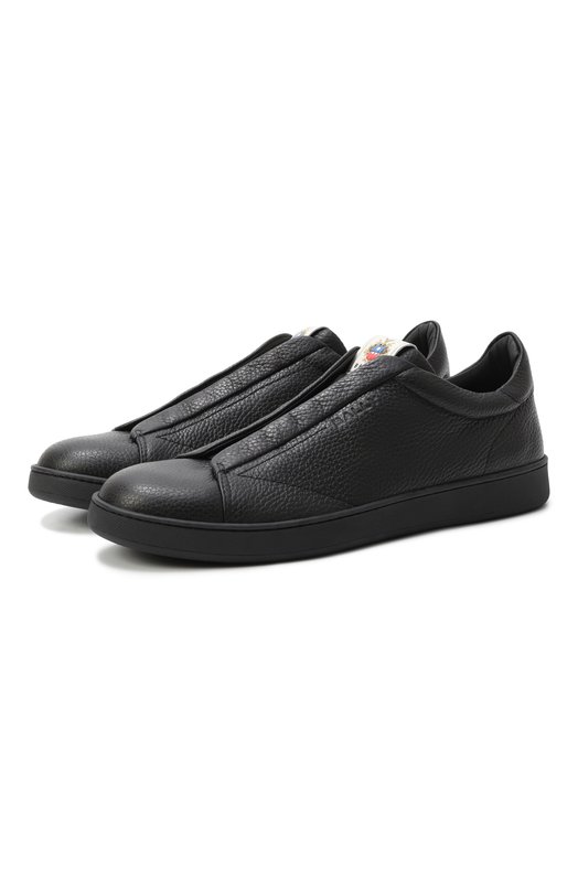 Кожаные кеды Retro Crest Bally MSK0F8/VT029 Чёрный MSK0F8/VT029