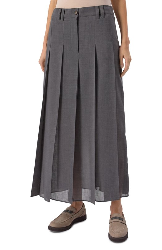 Юбка Brunello Cucinelli MP087G3864 Серый  MP087G3864 Фото 3