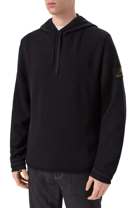 Шерстяное худи Premiata PMG30/W00L Чёрный  PMG30/W00L Фото 3