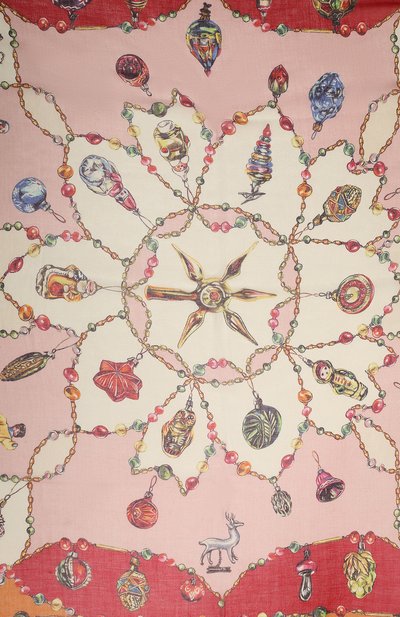 Кашемировый платок новогодний GOURJI, арт. T23XMST8RPK, фото 4