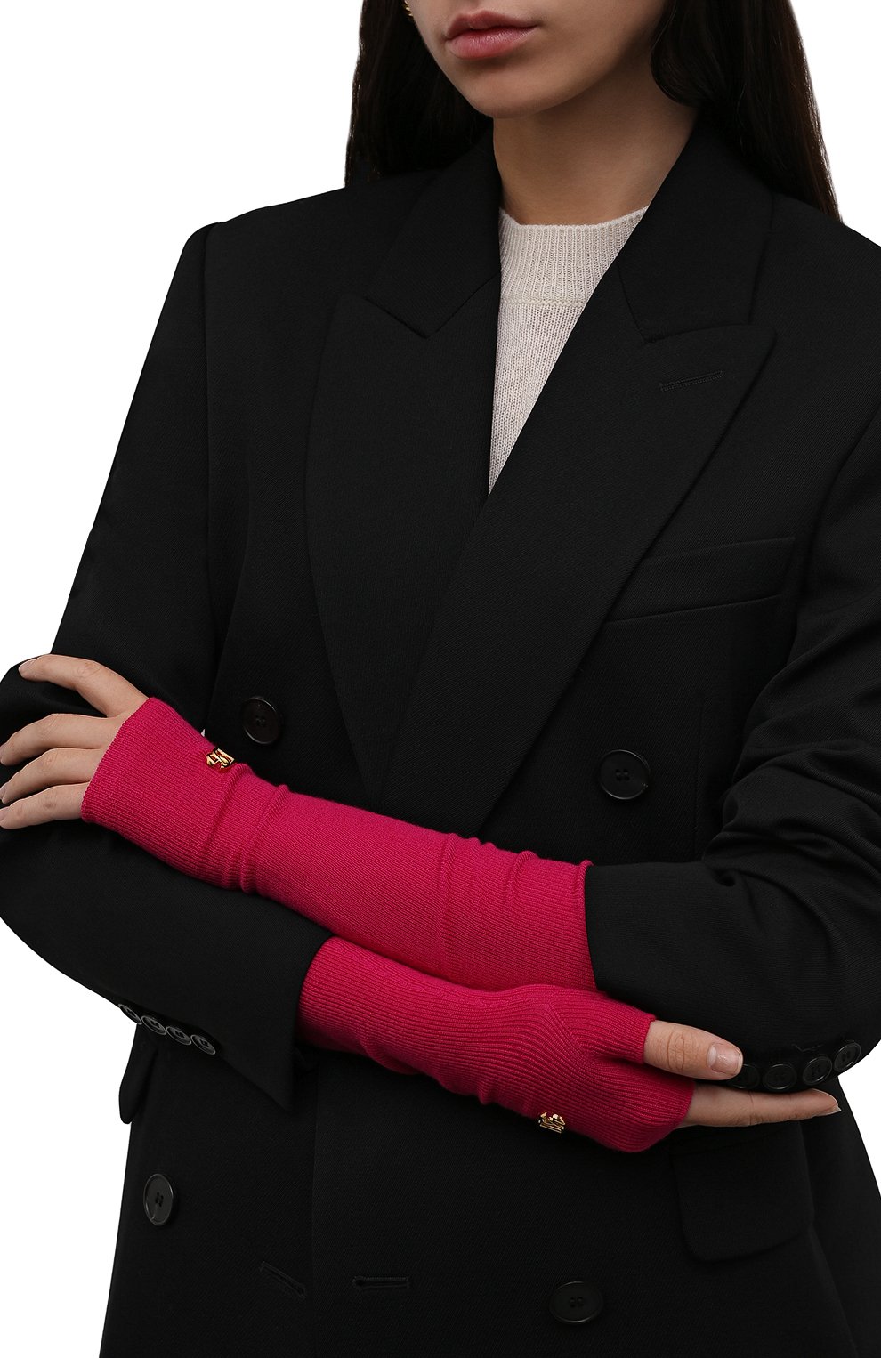 Шерстяные митенки DOLCE & GABBANA, арт. FX271Z/JBVM1, фото 2