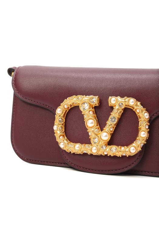 Сумка Locò small Valentino 7W2B0K53/CXA Бордовый  7W2B0K53/CXA Фото 3