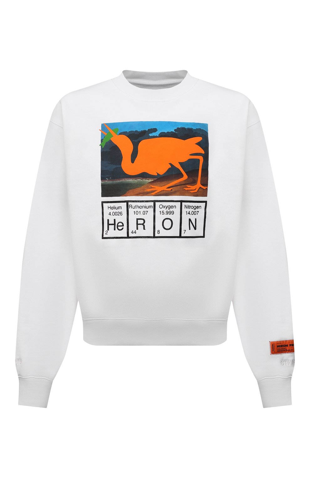 Хлопковый свитшот HERON PRESTON, арт. HMBA016S21JER0010120, фото 1