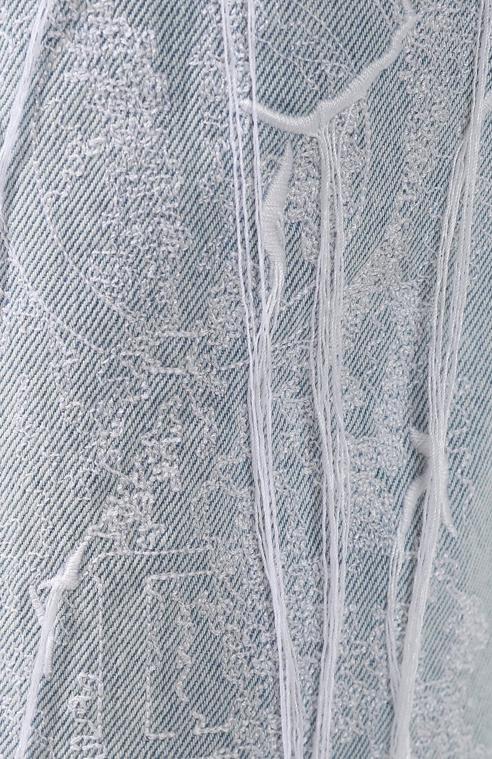 Джинсы с потертостями OFF-WHITE голубого цвета по цене 73950 руб., арт. 0WYA012F197730647101, фото 5 Джинсы с потертостями OFF-WHITE, арт. 0WYA012F197730647101, фото 5