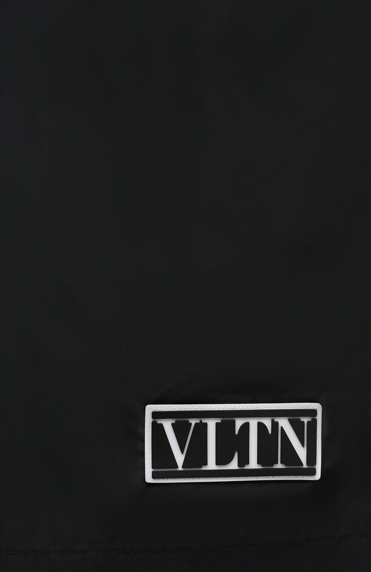 Мужские плавки-шорты VALENTINO черного цвета, арт. VV3UH0286FN | Фото 5 (Принт: Без принта; Материал внешний: Синтетический материал; Мужское Кросс-КТ: плавки-шорты; Региональные ограничения белый список (Axapta Mercury): RU; Нос: Не проставлено)