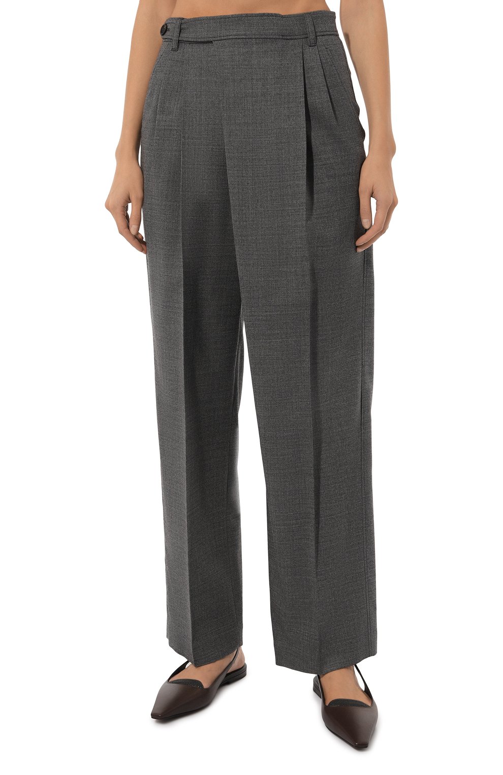 Шерстяные брюки BRUNELLO CUCINELLI, арт. MP116P8668, фото 3