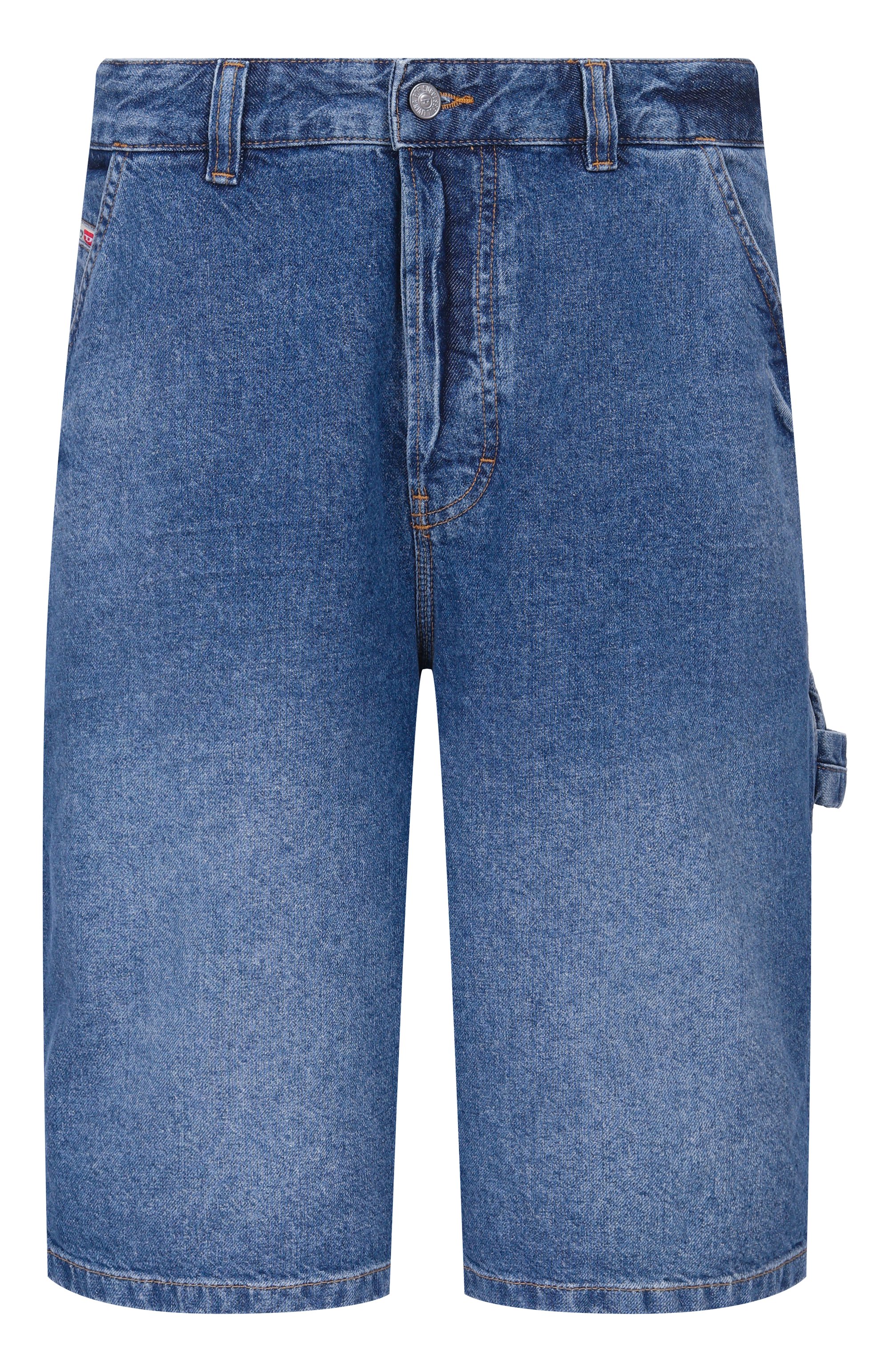 Джинсовые шорты d-livery DIESEL синего цвета по цене 18550 руб., арт. A19270/0ADBW, фото 1 Джинсовые шорты d-livery DIESEL, арт. A19270/0ADBW, фото 1