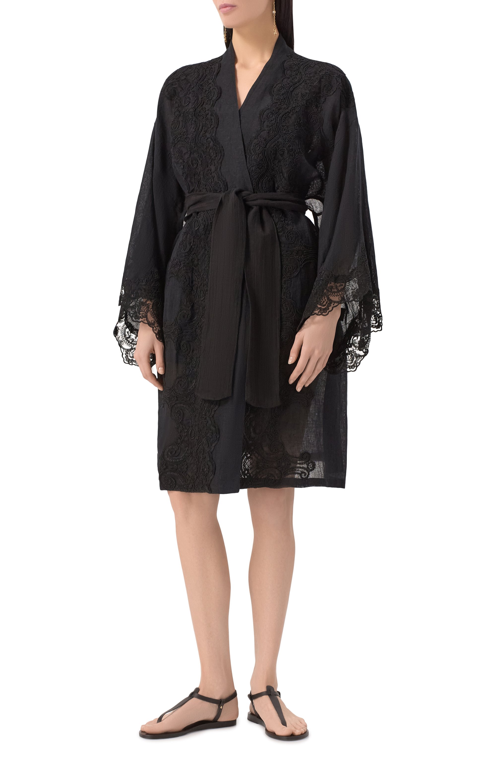 Кимоно изо льна и вискозы MAURIZIO, арт. W07112179, фото 3