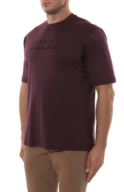 Хлопковая футболка ZILLI, арт. TSR001M0110VZSD00/62, фото 3