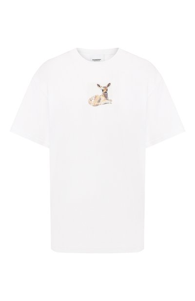 Женская хлопковая футболка BURBERRY, арт. 8024653