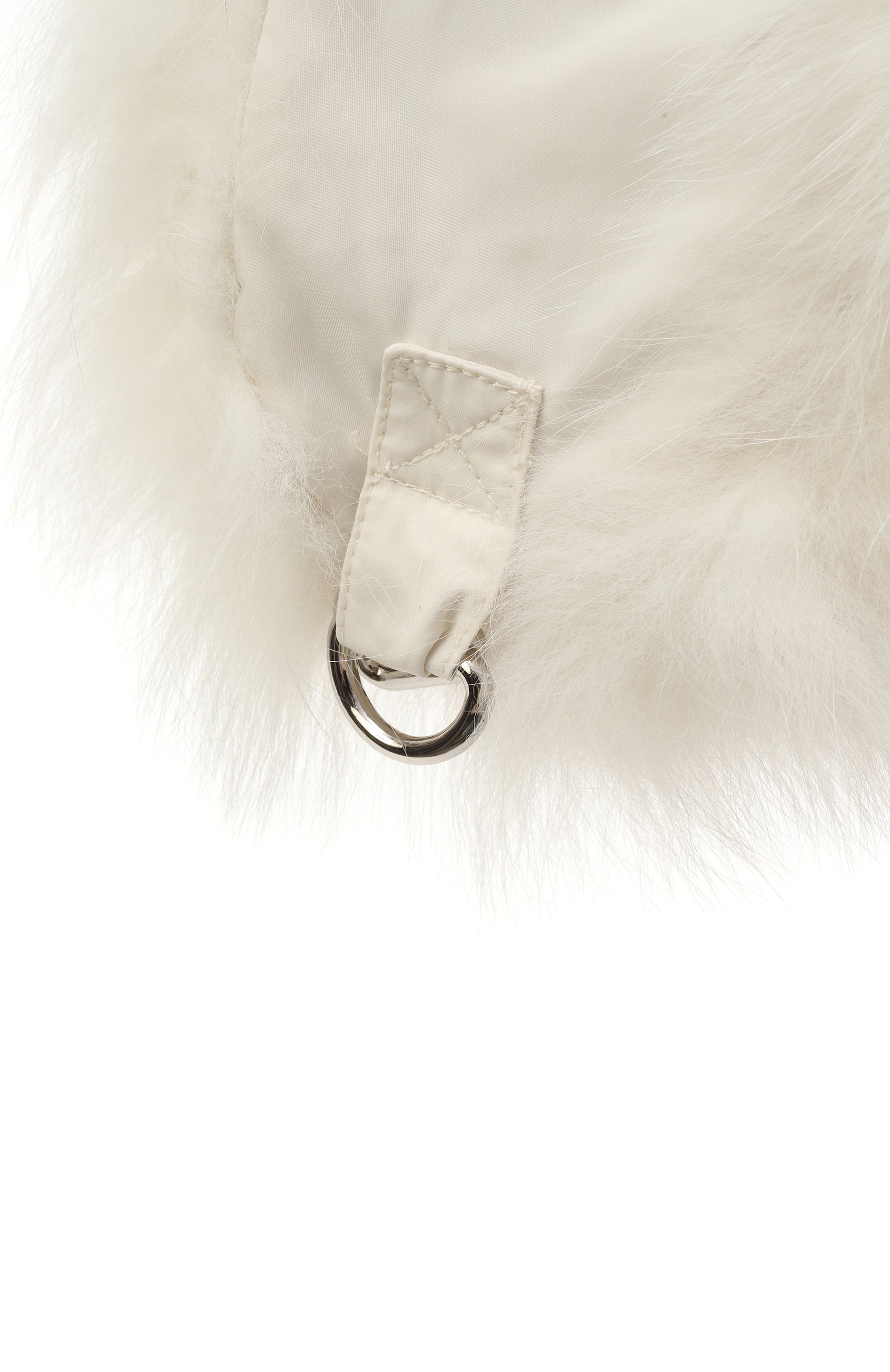 Пуховая шапка-ушанка с отделкой из песца YVES SALOMON ENFANT, арт. 23WEA015XXD0XW, фото 3