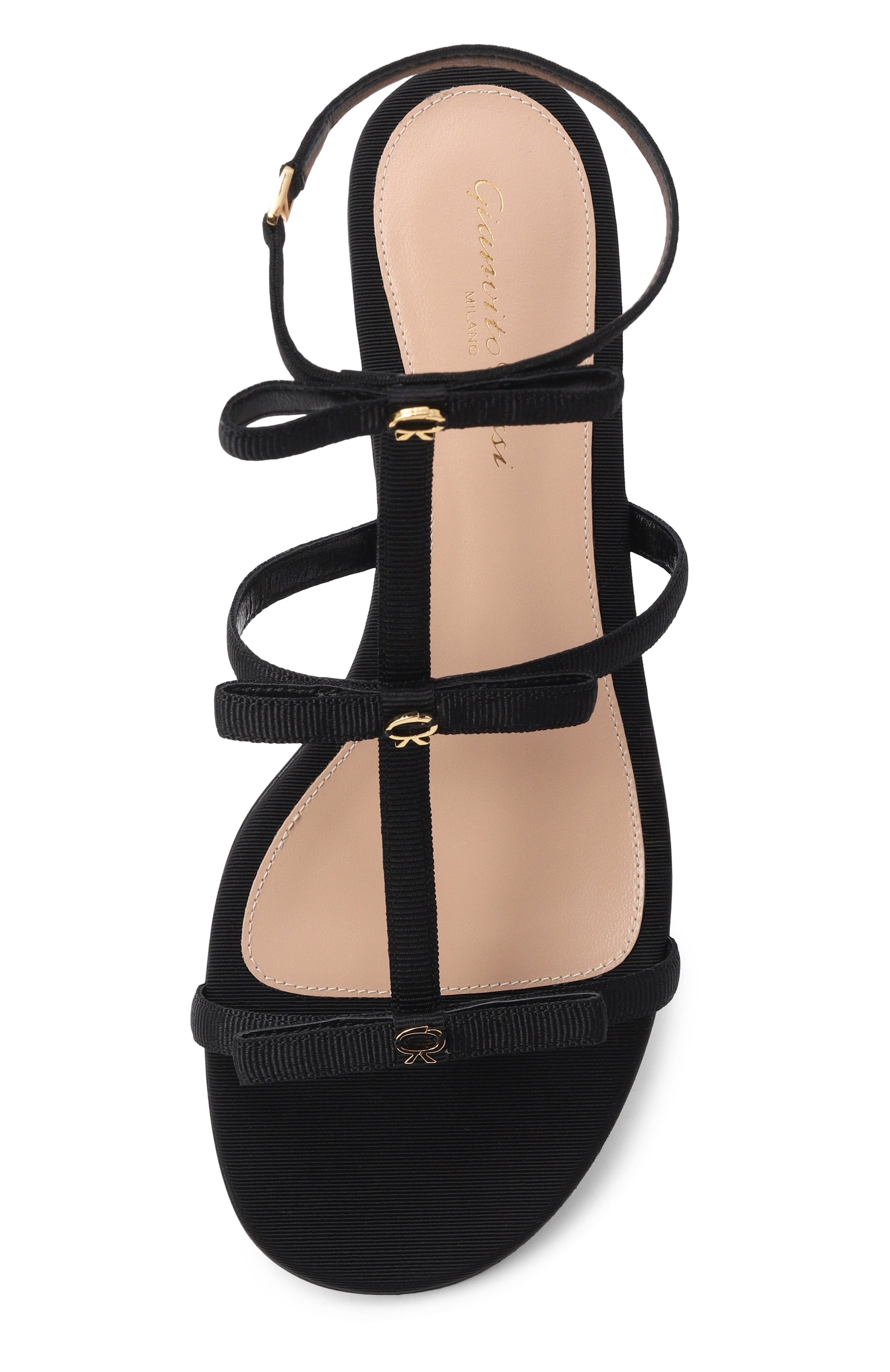 Текстильные сандалии malou GIANVITO ROSSI, арт. G32749.05RIC.GRTNER0, фото 6