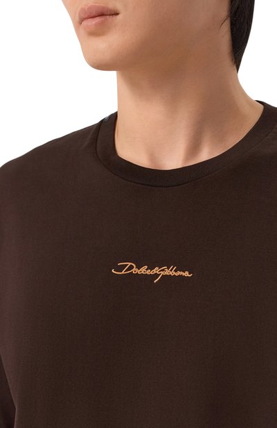 Хлопковая футболка DOLCE & GABBANA, арт. G8PN9Z/G7P0C, фото 5