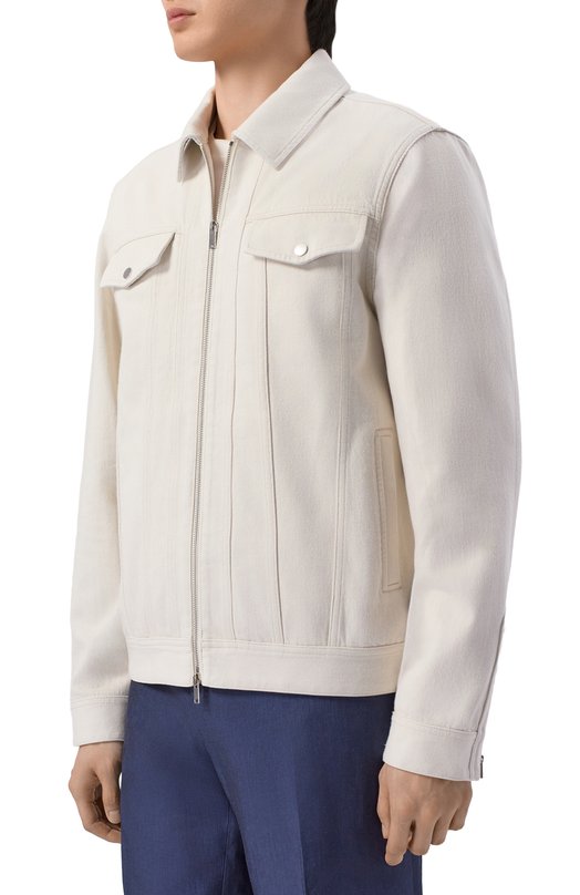 Джинсовая куртка MVST M26.2PM.J001-60/F117 Белый  M26.2PM.J001-60/F117 Фото 3