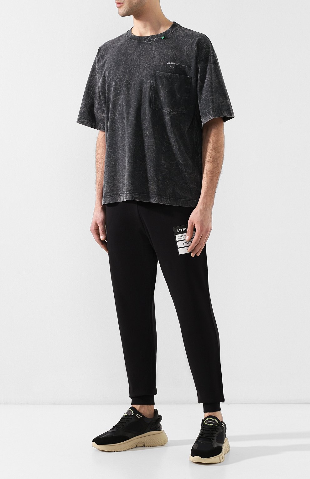 Хлопковая футболка OFF-WHITE, арт. 0MAA054R191850210800, фото 2