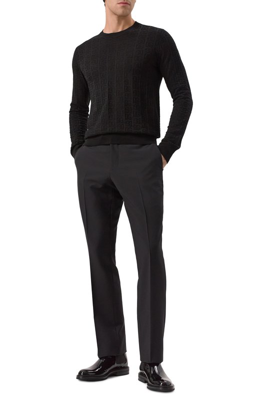 Шелковый джемпер Dolce & Gabbana GXX02T/JBSKE Чёрный  GXX02T/JBSKE Фото 2